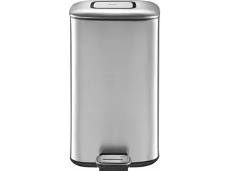 Vierkante Pedaalemmer Regent Step Bin 12 Liter Mat Rvs - 1