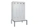armoire vestiaire avec banc noir et blanc,HxlxP 2120x1200x815mm