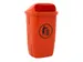 Kunststof buitenafvalbak 50 Liter Oranje