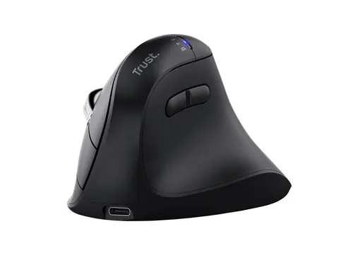 Ergonomische muis Trust hyperscrol Vyran draadloos zwart