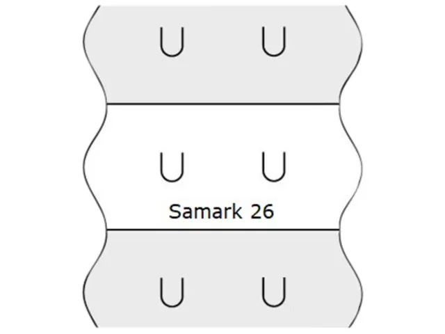 Prijsetiket 12x26mm Sato Samark afneembaar wit