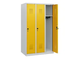 schoollocker,HxBxD 1530x900x500mm,3vak,vak B 300mm,draaigrendel