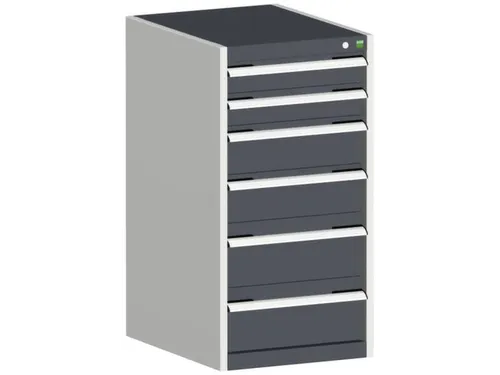 ladekast HxBxD 1000x525x650mm 6laden romp RAL7035 front RAL7016