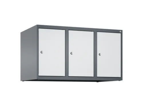 opzetkast,v. locker,3vak.,vak B 300mm,HxBxD 500x900x500mm,vleugeldeur