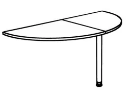 aanbouwtafel,i.h.v.,HxBxD 650-850x1600x800mm,blad wit