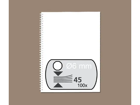 Draadrug Fellowes 6mm 34-rings A4 wit 100stuks