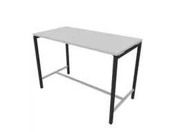 statafel,HxBxD 1070x1600x800mm,hoekig,met 4-voeten donkergrijs