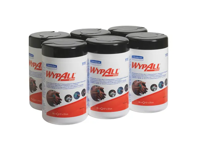 Reinigingsdoek WypAll 27x27cm 50vel per bus groen 7772 Pallet