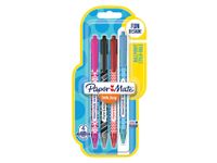 Balpen Paper Mate Inkjoy Wrap assorti blister à 4 stuks