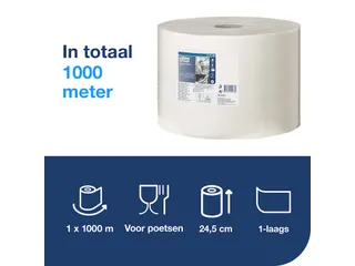Poetsrol Tork Advanced 415 130100 1-Laags wit - 4