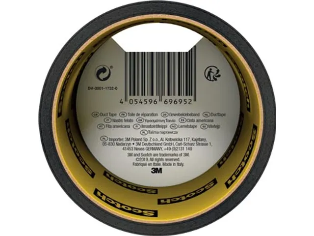 ducttape Universal, ft 48 mm x 10 m, zwart