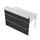 Balie Aanbouwelement 1350x1015mm Recht Front Antraciet Bladen Wit