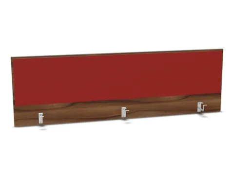 opzetpaneel bureau aanbouw achter NP-tiepolo nut BN4011-rood 1800mm