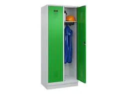 locker,HxBxD 1950x800x500mm,2vak,vak B 400mm,cil.-slot,sokkel