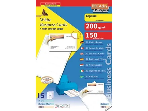 Decadry Visitekaarten TopLine 85x54 mm