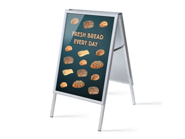 Stoepbord A1 complete set met print "Fresh Bread"