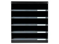 Exacompta Ladenblok Modulo met 5 Laden Open, Zwart/Grijs