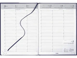 Agenda 2027 Brepols Omega Lima 7dagen/2pagina's blauw - 1