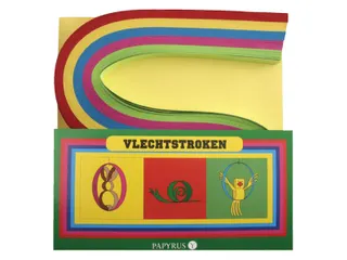 Vlechtstroken Kreatief 1.5x48cm assorti 200 stuks - 1