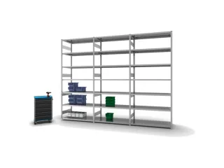 systeemstelling,grondveld,HxBxD 3000x1360x635mm,vakl. 330kg - 3