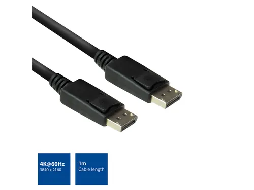 Kabel ACT DisplayPort 1 meter zwart