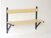 banc mural,HxLxP 710x1015x360mm,bois,structure acier RAL7016