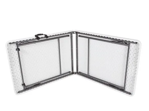 Vouwtafel weerbestendige Klaptafel 180x70x74cm HDPE Wit
