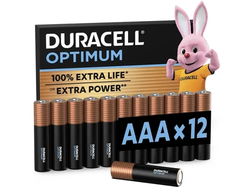 Batterij Duracell Optimum 12xAAA Alkaline 1.5V