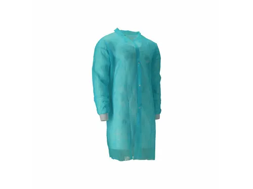 Cmt Pp Non Woven Bezoekersjas Met Drukknopen Groen Maat XXL 100 Stuks