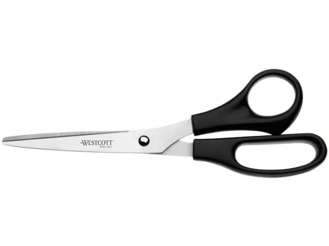 Schaar Westcott Buro RVS 21cm kunststof grip in zak