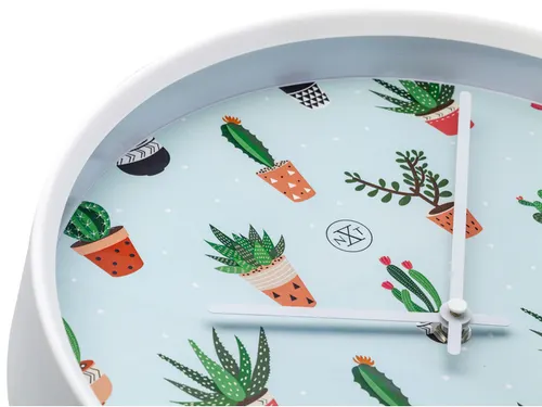 Wandklok nXt Cactus dia 30cm kunststof wit