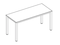 bureau à hauteur réglable HxlxP 720-840x1400x600mm NE-érable