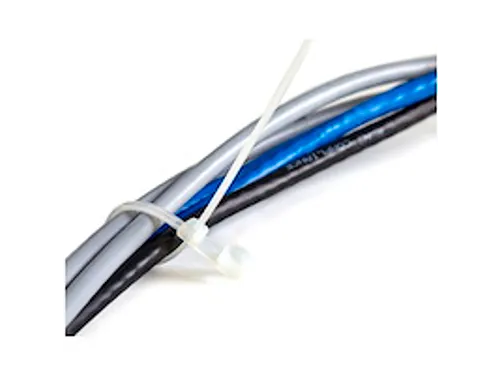 20cm Kabelbinders met montagegat 4mm wit 100 stuks