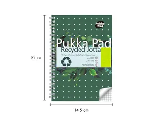 Notitieboek Pukka Jotta A5 ruit 5x5 55vel/110pagina's 80 gram groen - 4