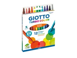 Viltstift Giotto Turbo Color set à 12 kleuren