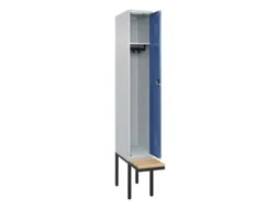 locker met bank,HxBxD 2120x300x815mm,1vak,vak B 300mm,cilinderslot