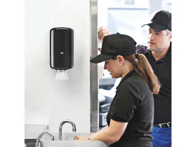 Tork 558008 Elevation M1 Mini Centerfeed Poetspapier Dispenser Zwart