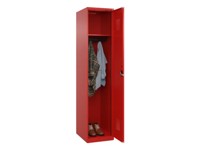 locker,HxBxD 1850x400x500mm,1vak,vak B 400mm,cil.-slot,staand op vloer