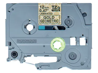 TZEMPGG31 BROTHER PT 12mm zwart op goud - 1