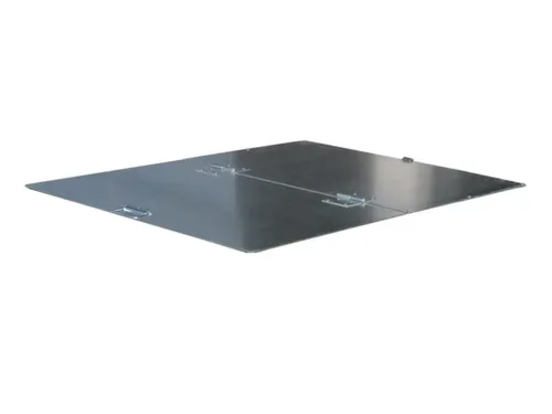 2-dlg. klapdeksel,staal,v. Gaasbox,BxD 800x1200mm,verzinkt
