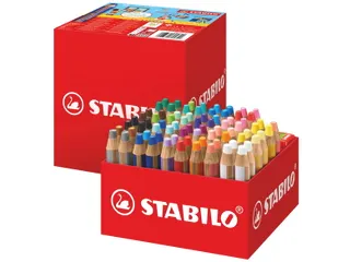 Kleurpotlood STABILO 882 woody 3-in-1 incl 4 slijpers 76 stuks assorti - 1