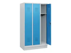 schoollocker,HxBxD 1630x900x500mm,3vak,vak B 300mm,cil.-slot,sokkel