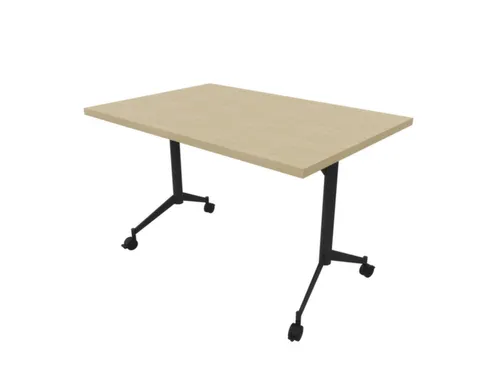 klaptafel,HxBxD 750x1200x700mm,hoekig,T-voet donkergrijs,ovale buis