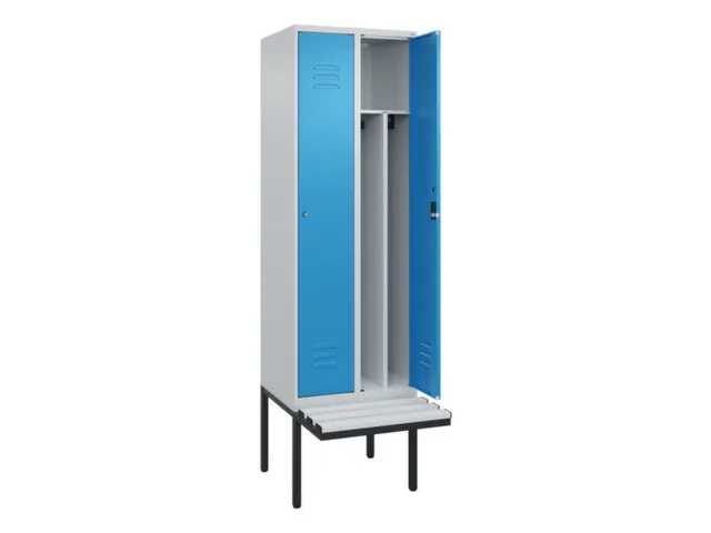 locker voor scheiding van kleding,HxBxD 2120x600x815mm,2vak