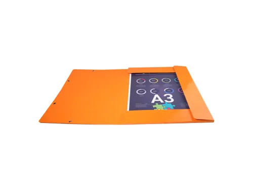 Elastomap A3 3 kleppen IDERAMA Maxi Capacity glanskarton Assorti