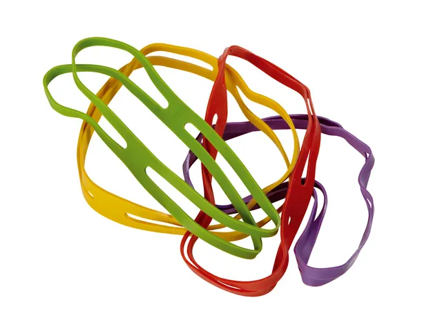 Kruisbandelastiek Alco 500gr 220x25mm assorti