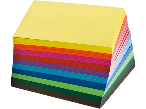 Origami papier Folia 70gr 10x10cm 100 vel assorti kleuren