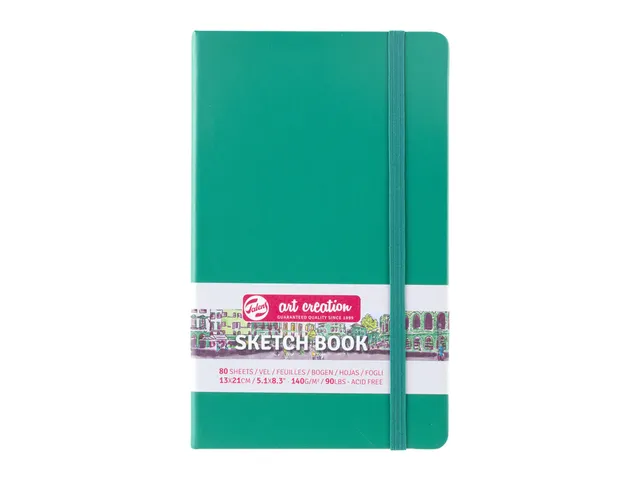 Schetsboek Talens Art Creation 80 vel 140gr 130x210mm woudgroen