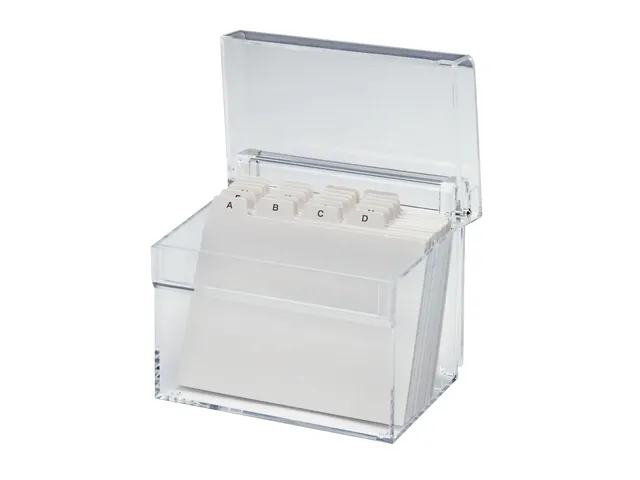 Kaartenbak Maul A7 + Index Acryl Glashelder