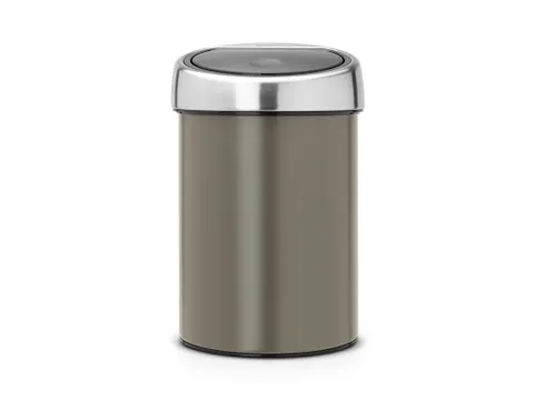 Wandafvalemmertje Touch Bin 3 Liter Platinum